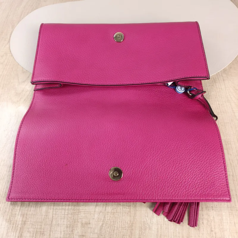 GUCCI Clutch Clutch Red Calfskin 29 × 4 × 15 cm — detail view 5 of 10