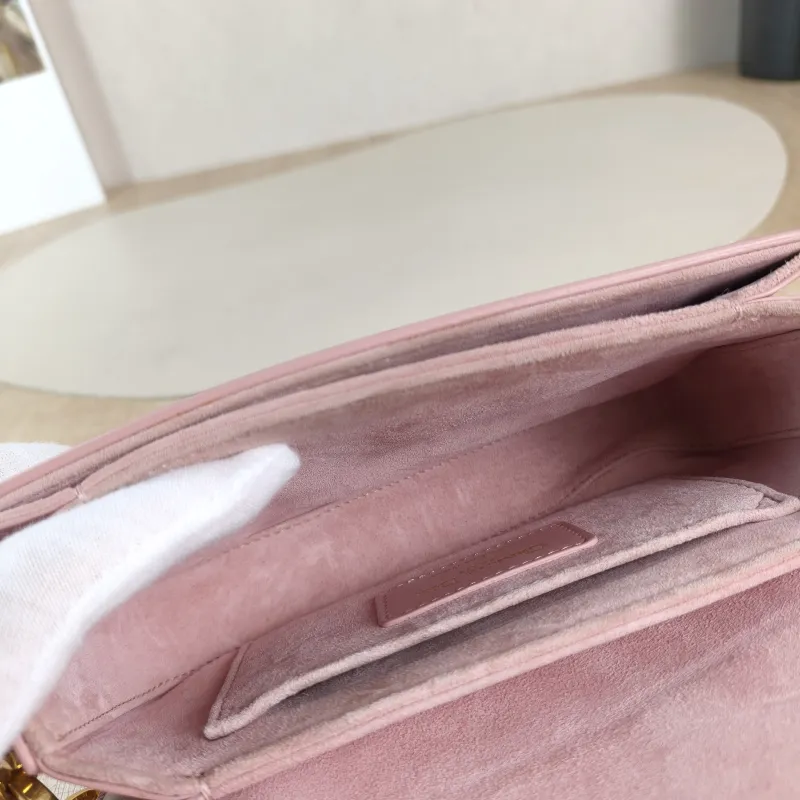 DIOR Crossbody Bag 30Montaigne 30 Avenue Pink Calfskin One Size 18 × 4.5 × 10 cm — detail view 9 of 12
