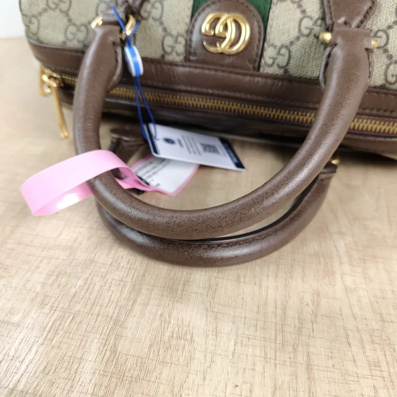 GUCCI Top Handle Bag Ophidia Monogram PVC Medium 25 × 14 × 17 cm — detail view 4 of 11