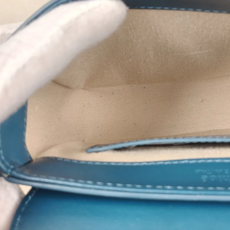 Chloé Crossbody Bag Top Handle Crossbody Bag Blue Calfskin One Size 16 × 5 × 14 cm — detail view 7 of 12