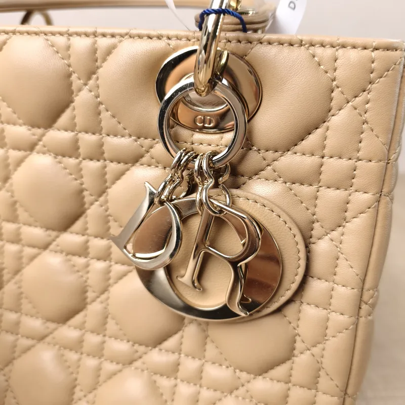 DIOR Top Handle Bag Lady Lady Dior Bag Lambskin Medium24 × 12 × 21 cm — detail view 10 of 16