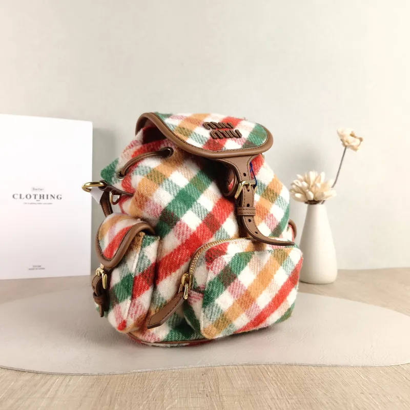 Miumiu Backpack Backpack Colorblock Medium 18 × 11.5 × 22 cm — cover view 4 of 5