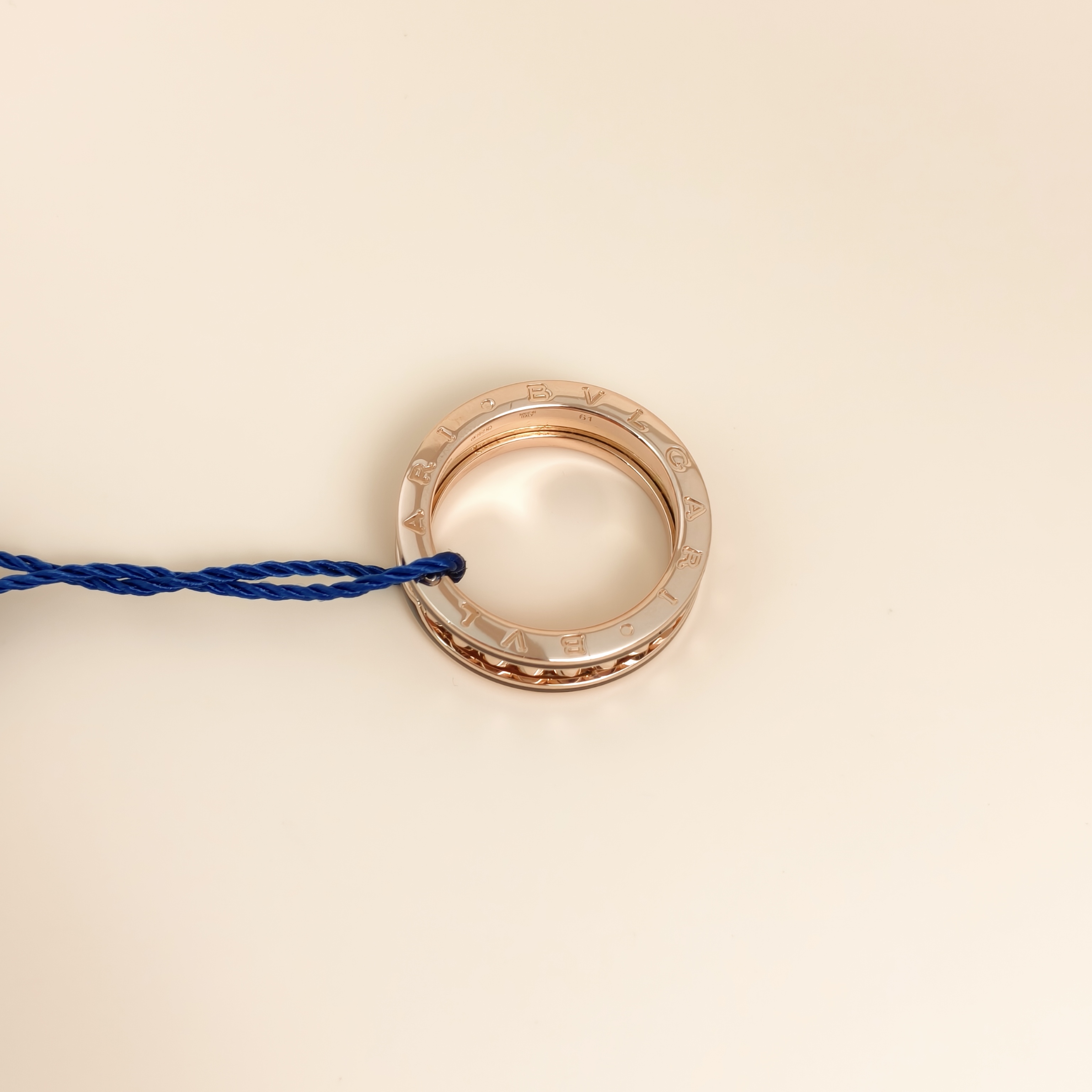 Bvlgari Ring B.zero1 Rock Collection Ring Rose Gold 18KR ose Gold One Size61 — cover view 7 of 7