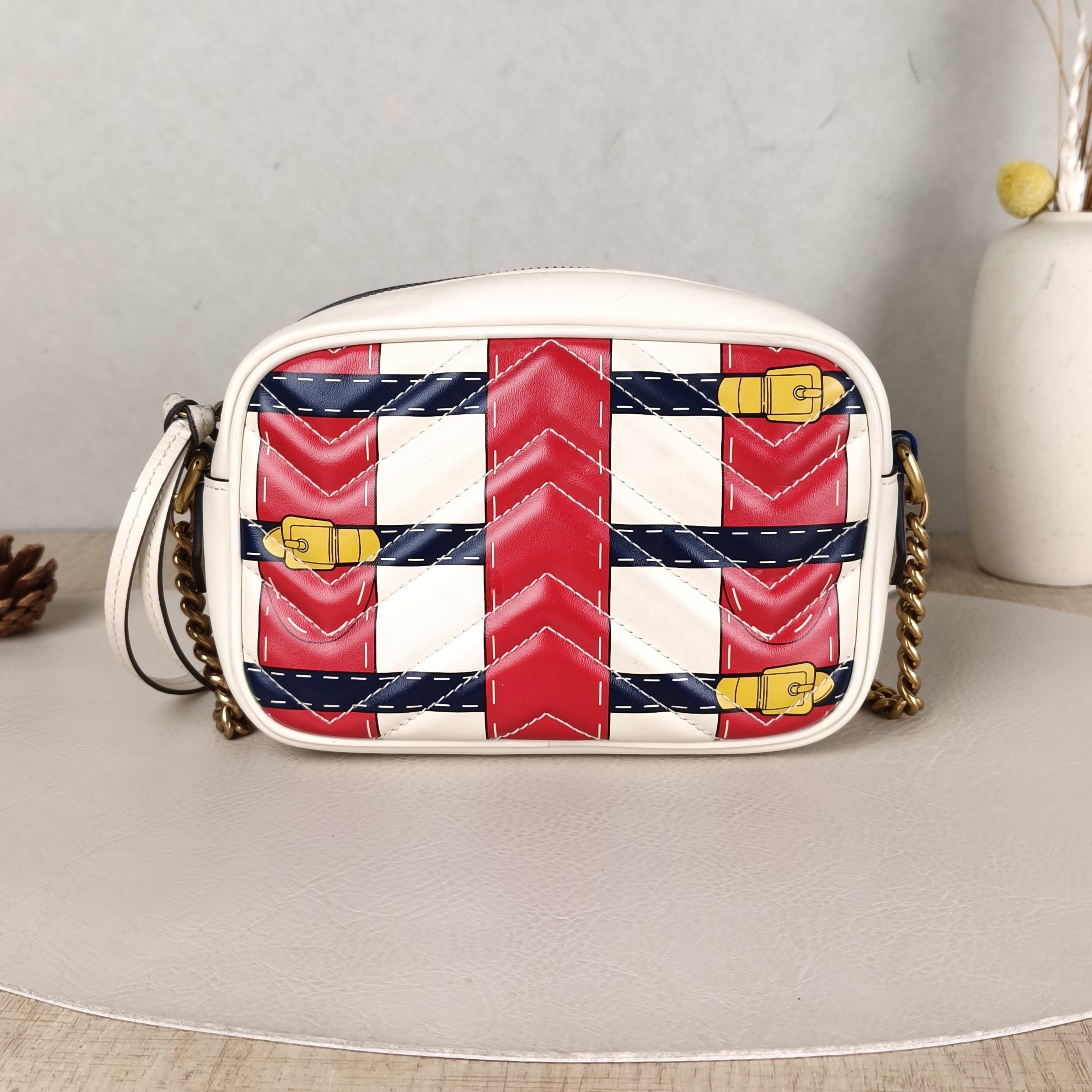 GUCCI Crossbody Bag Camera Bag Colorblock Calfskin18 × 6 × 12 cm — cover view 5 of 5