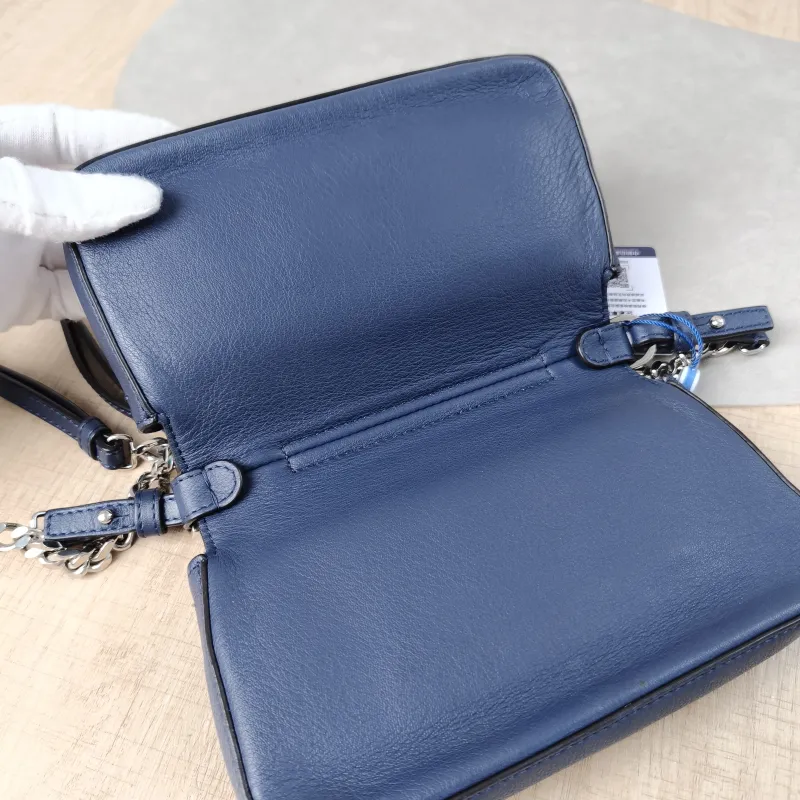 FENDI Crossbody Bag Crossbody Bag Blue Calfskinmini18 × 6 × 11 cm — detail view 7 of 14