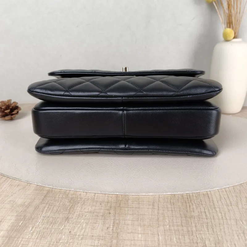 Chanel Crossbody Bag 23s trendy cc Black Lambskin Small 25 × 12 × 17 cm — cover view 2 of 5