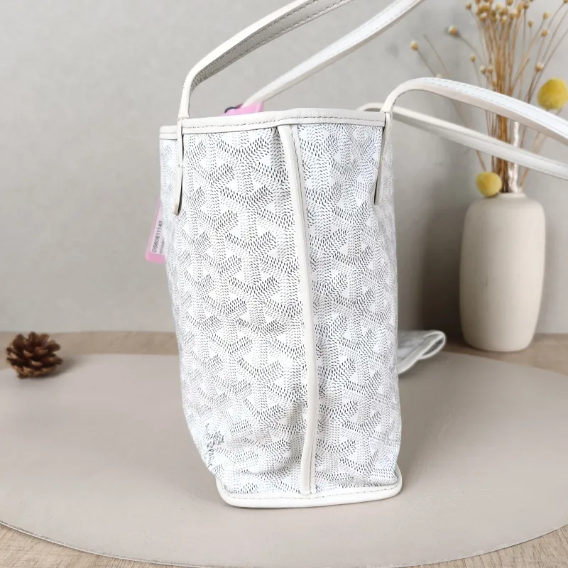 GOYARD Top Handle Bag ANJOU Shopping Tote White PV Cmini19.5 × 9 × 19.5 cm — detail view 3 of 11