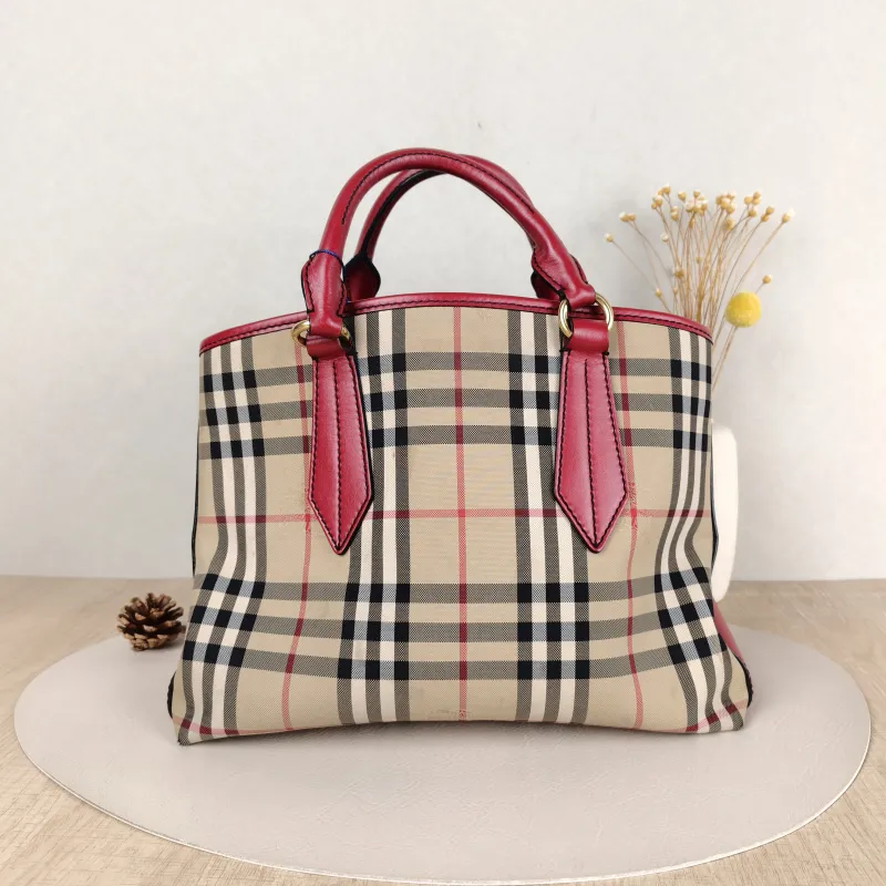 BURBERRY Shoulder Bag Top Handle Bag Canvas One Size 30 × 16 × 23 cm — cover view 3 of 5