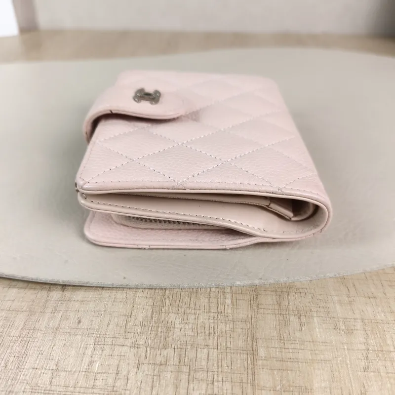 Chanel Wallet Wallet Pink Grained Calfskin One Size9.5 × 2 × 13 cm — detail view 3 of 12