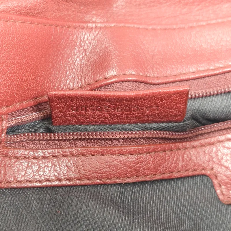 Bvlgari Top Handle Bag Vintage Crossbody Bag Burgundy Calfskin One Size30 × 6 × 17 cm — detail view 5 of 13