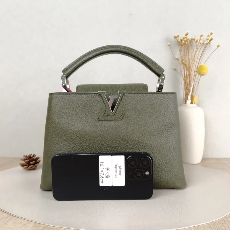 Louis Vuitton Top Handle Bag Capucines Calfskin BB 27 × 9 × 17.5 cm — cover view 5 of 5