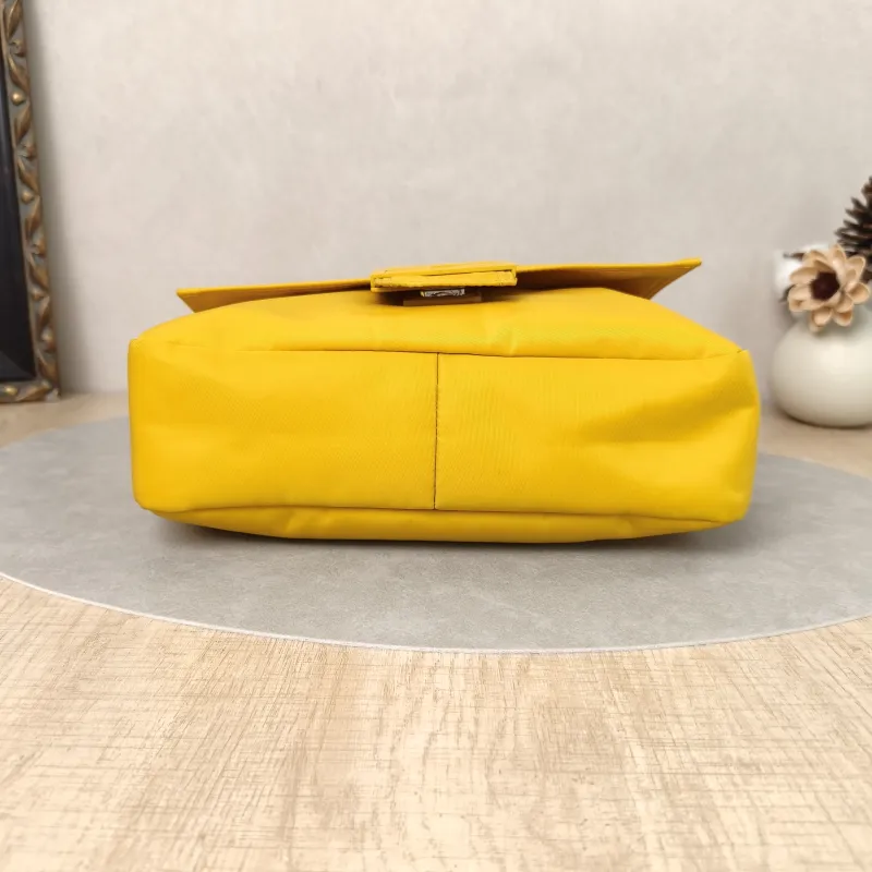FENDI Crossbody Bag Crossbody Bag Yellow Nylon One Size23 × 7 × 22 cm — cover view 3 of 5