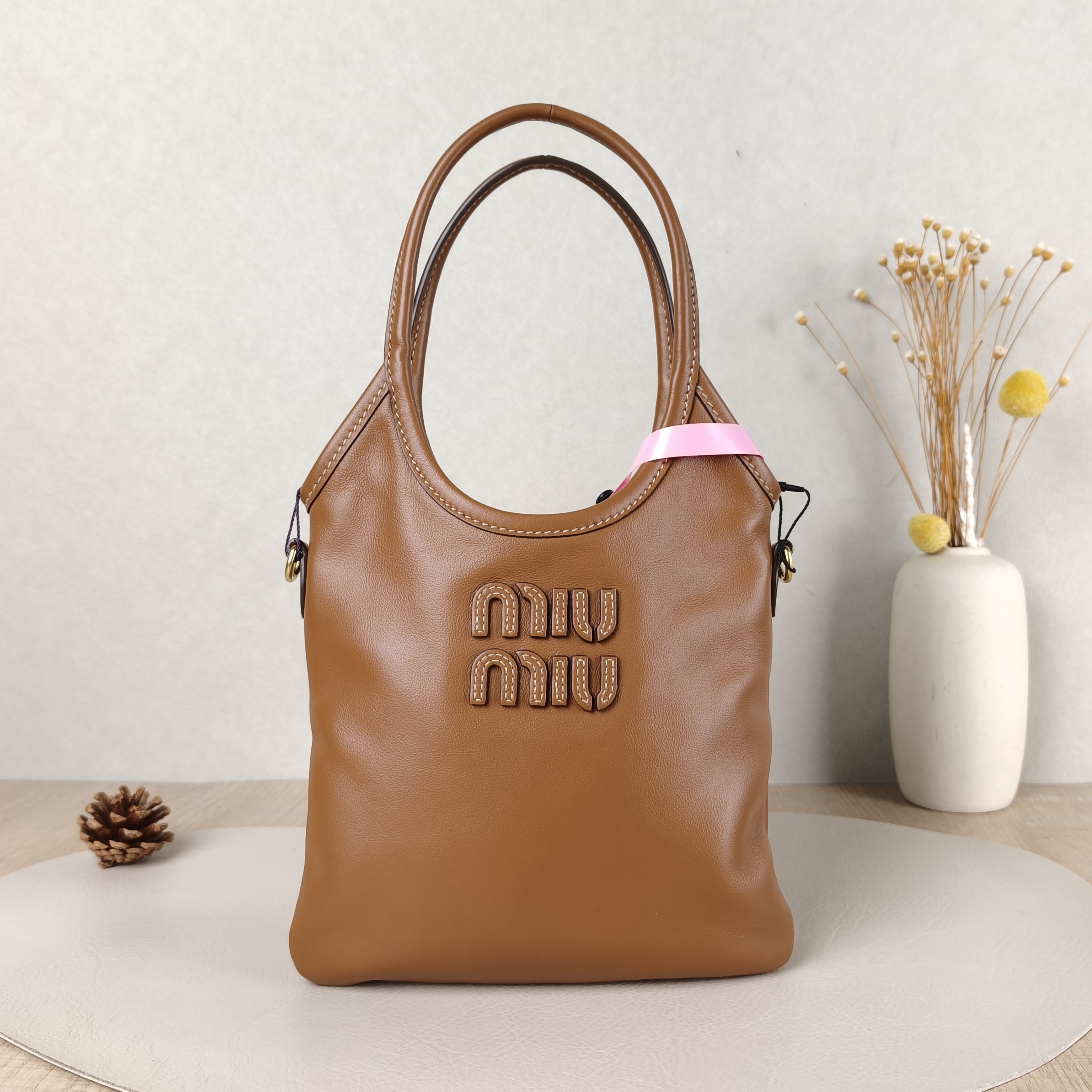 Miumiu Shoulder Bag IVY Tote Shopping Tote CC alfskinmini20*24