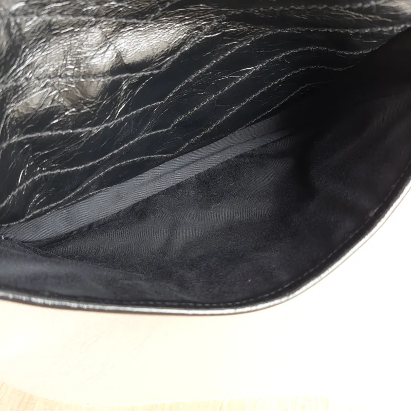 SAINT LAURENT Crossbody Bag Niki D Waxed Leather Calfskin Large 32 × 9 × 23 cm — detail view 8 of 13