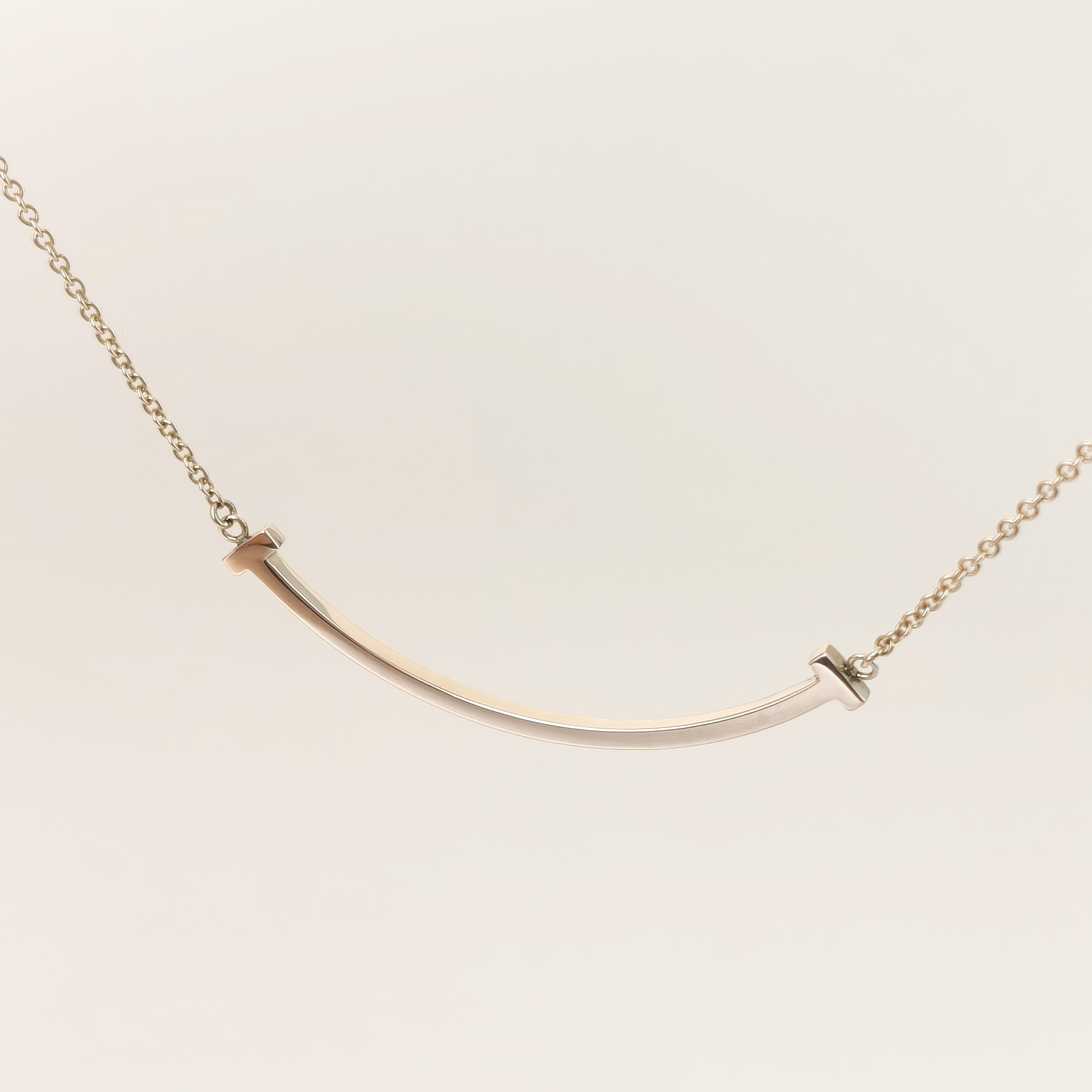 Tiffany&Co. Necklace T Collection Small Smile Necklace Yellow Gold Yellow Gold 18KY ellow Gold Small40.6-45.7 — cover view 6 of 9
