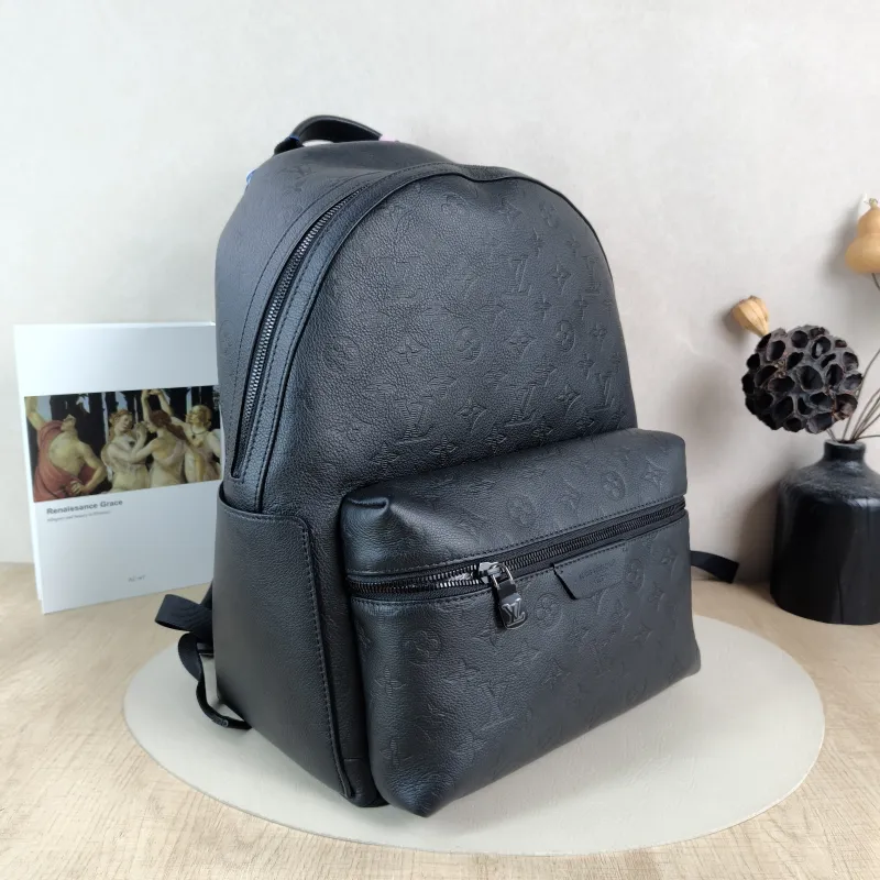 Louis Vuitton Backpack Discovery Backpack Black Calfskin Small 29 × 20 × 38 cm — cover view 5 of 5