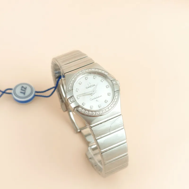 OMEGA Watch Watch Silver Diamond One Size 27mm Watch — cover view 4 of 9