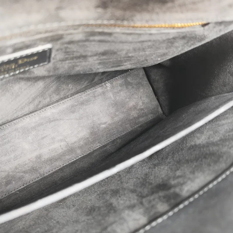 DIOR Top Handle Bag Lady Lady Dior Bag Black Lambskin Large 32 × 11 × 25 cm — detail view 12 of 12
