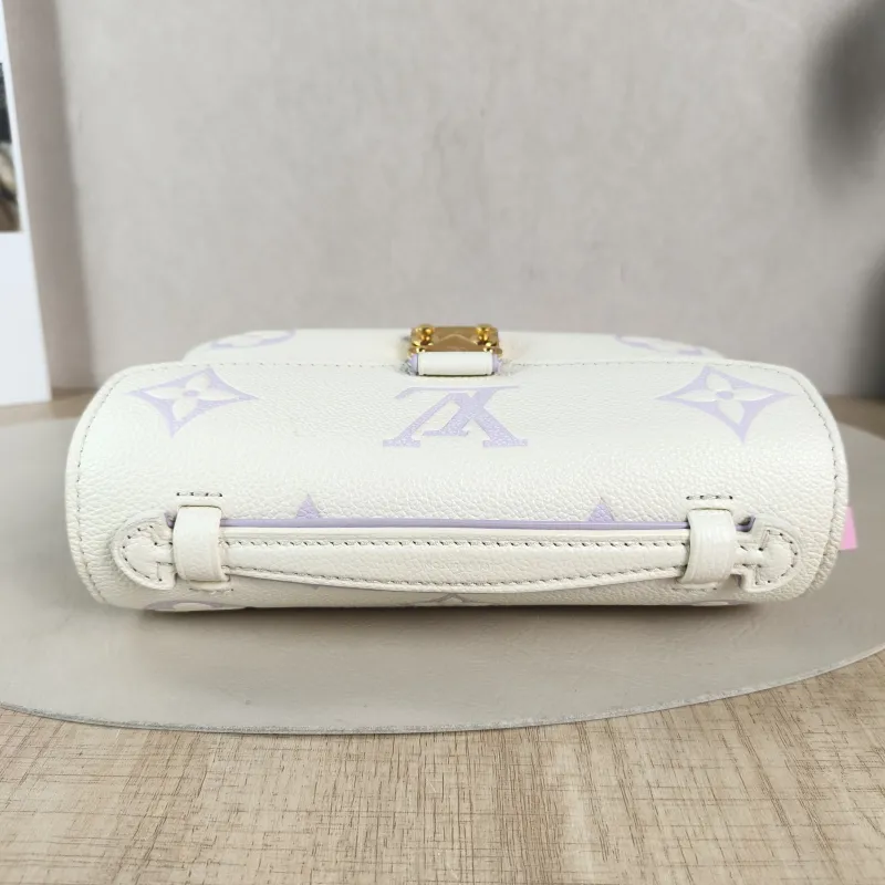 Louis Vuitton Crossbody Bag Pochette Métis East West White · Monogram Empreinte Embossed Calfskin Small 21.5 × 6 × 13.5 cm — detail view 7 of 11