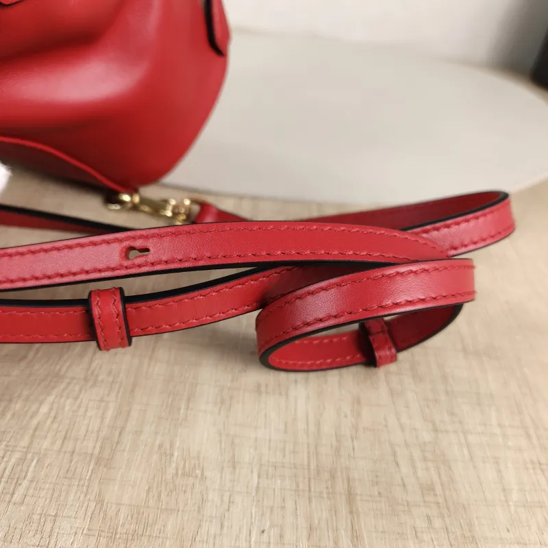 Miumiu Backpack Backpack Red Calfskin Mini 14 × 10 × 17 cm — detail view 6 of 12