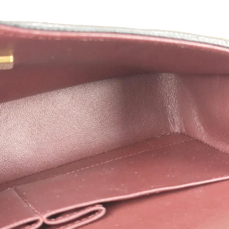 Chanel Crossbody Bag Classic Flap CF Black Grained Calfskin Medium 25.5 × 6.5 × 15.5 cm — detail view 15 of 15