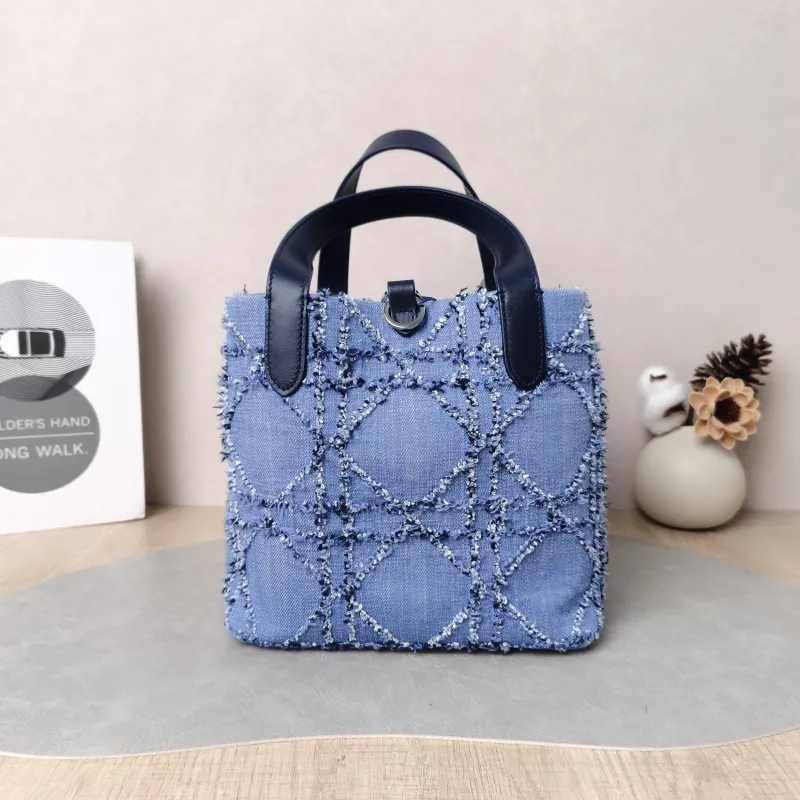 DIOR Top Handle Bag TOUJOURS Edition Blue Small 18.5 × 12 × 18.5 cm — cover view 3 of 6