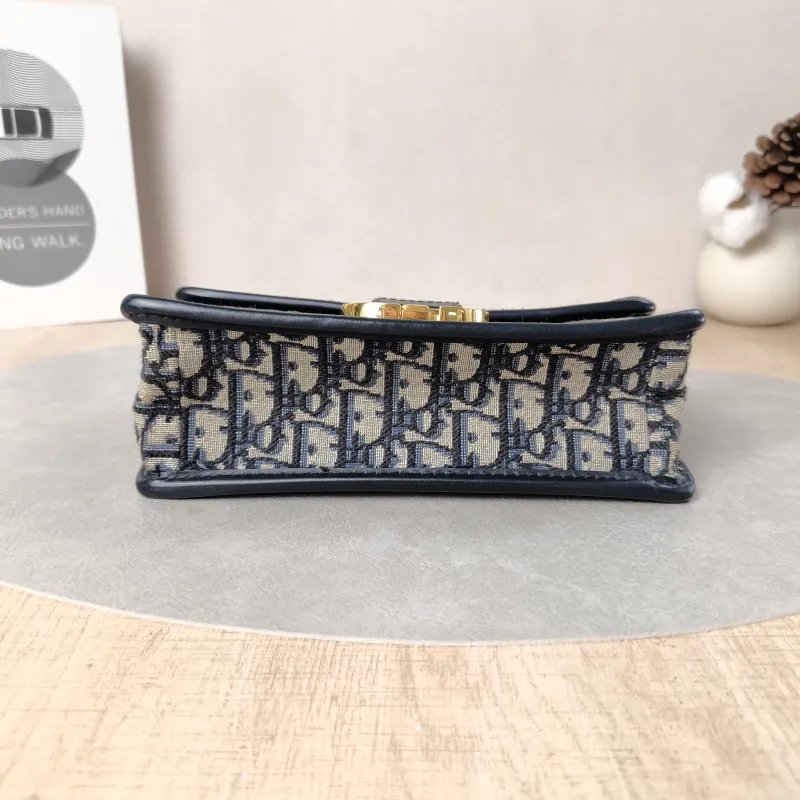 DIOR Crossbody Bag30 Montaigne East-West 30Blue Canvas Small21 × 6 × 12 cm — cover view 4 of 5