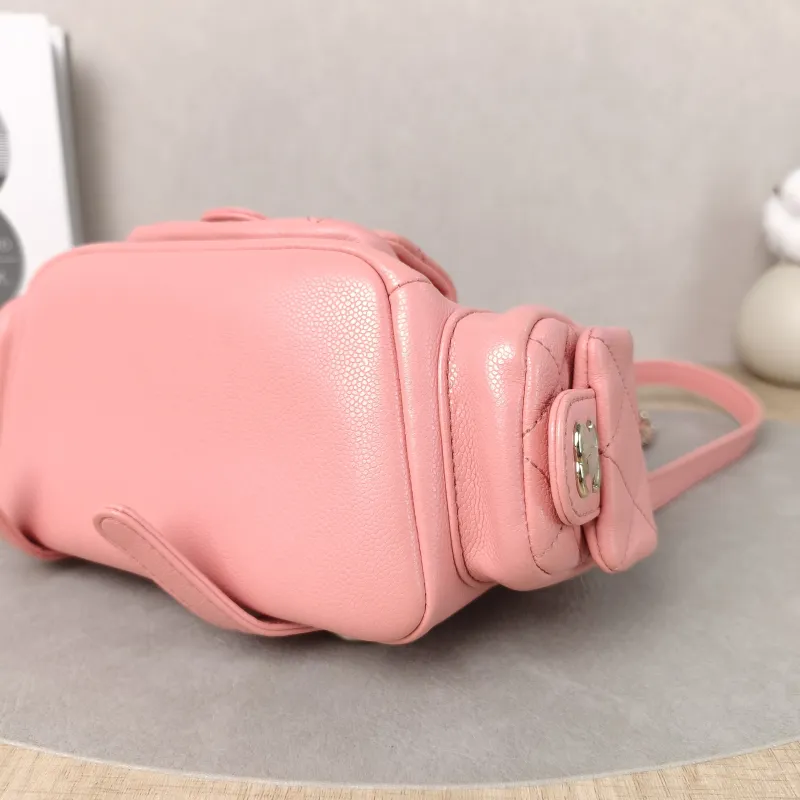 Chanel Backpack duma Pink Calfskin Small 18 × 9.5 × 19 cm — detail view 8 of 11