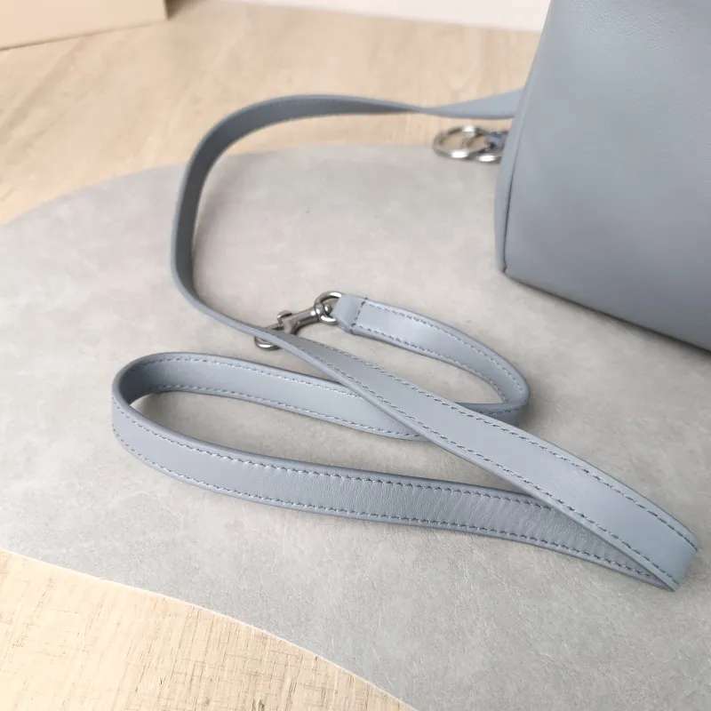 BALENCIAGA Crossbody Bag RODEO Blue Calfskin Medium 35 × 11 × 23.5 cm — detail view 13 of 14