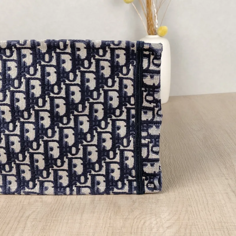 DIOR Top Handle Bag Book Tote Blue Canvas Large42 × 18.5 × 35 cm — detail view 7 of 10