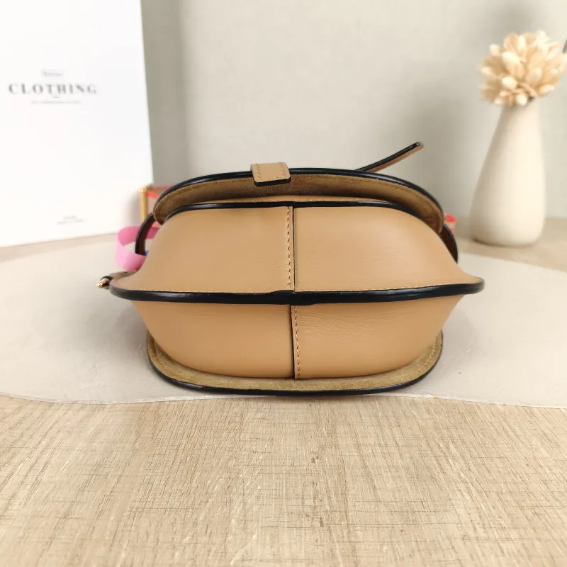 LOEWE Crossbody Bag Gate Dual Shoulder Strap Yellow Calfskin Mini 21 × 9.5 × 13 cm — cover view 2 of 6