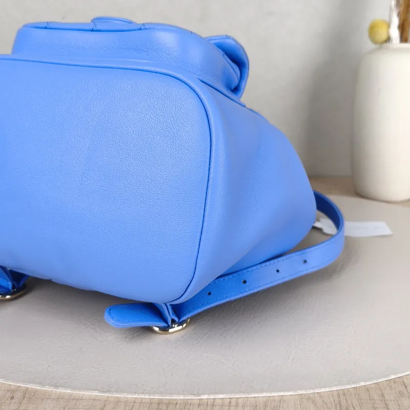 Chanel Backpack Duma Blue Calfskin Small18 × 12 × 18.5 cm — detail view 9 of 15