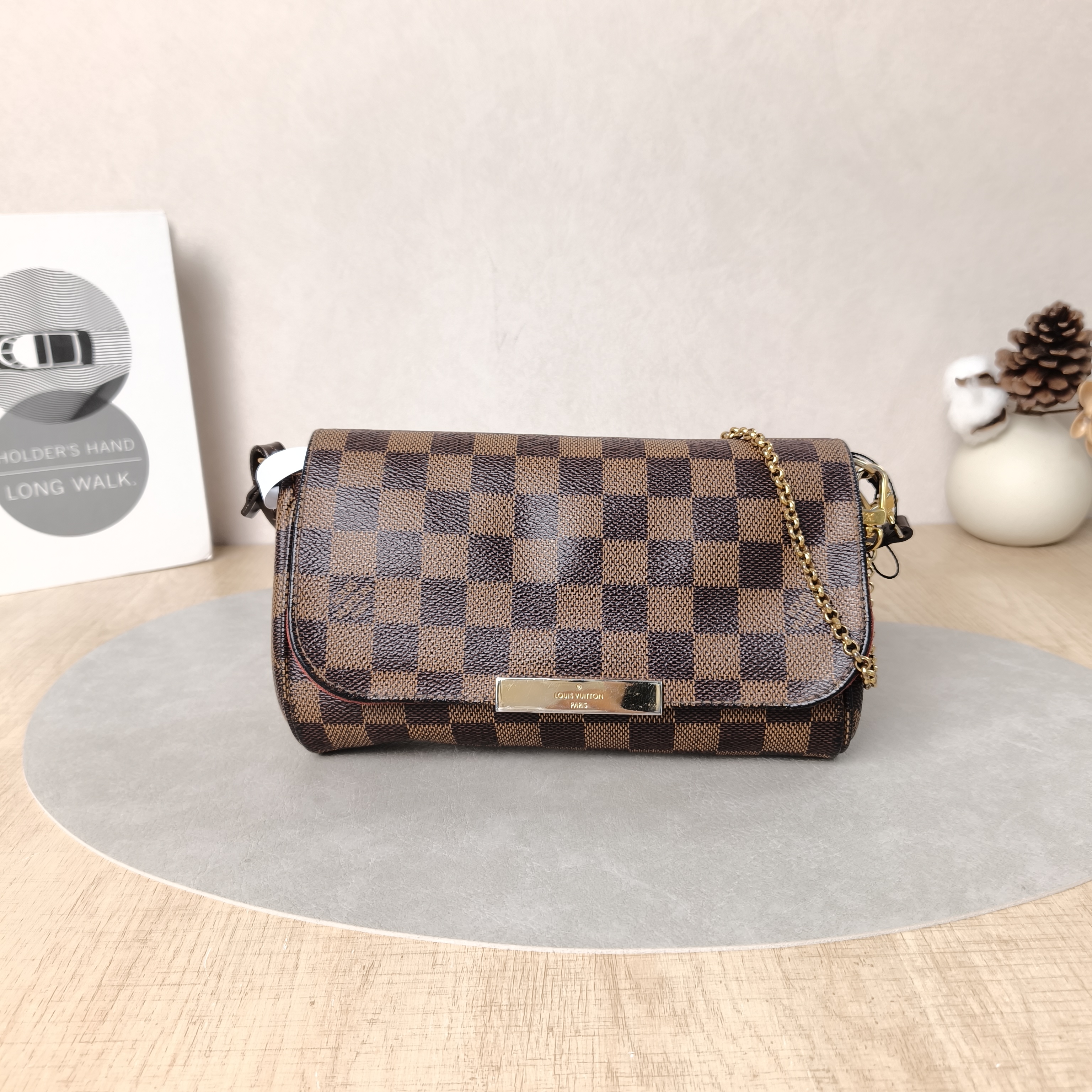 Louis Vuitton Crossbody Bag Favorite Damier Ebene PVC Small21.5 × 3.5 × 13.5 cm