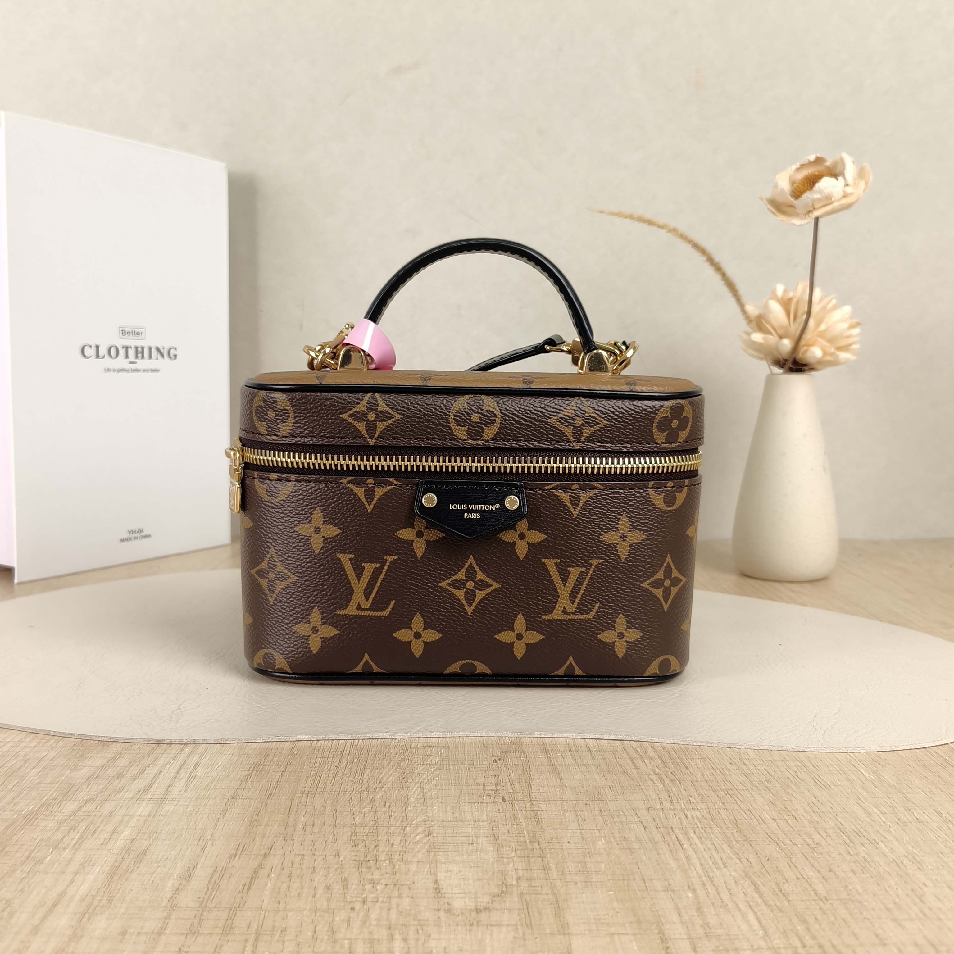 Louis Vuitton Shoulder Bag VANITY POUCH Cosmetic Bag Monogram PVC One Size19 × 6.5 × 11.5 cm
