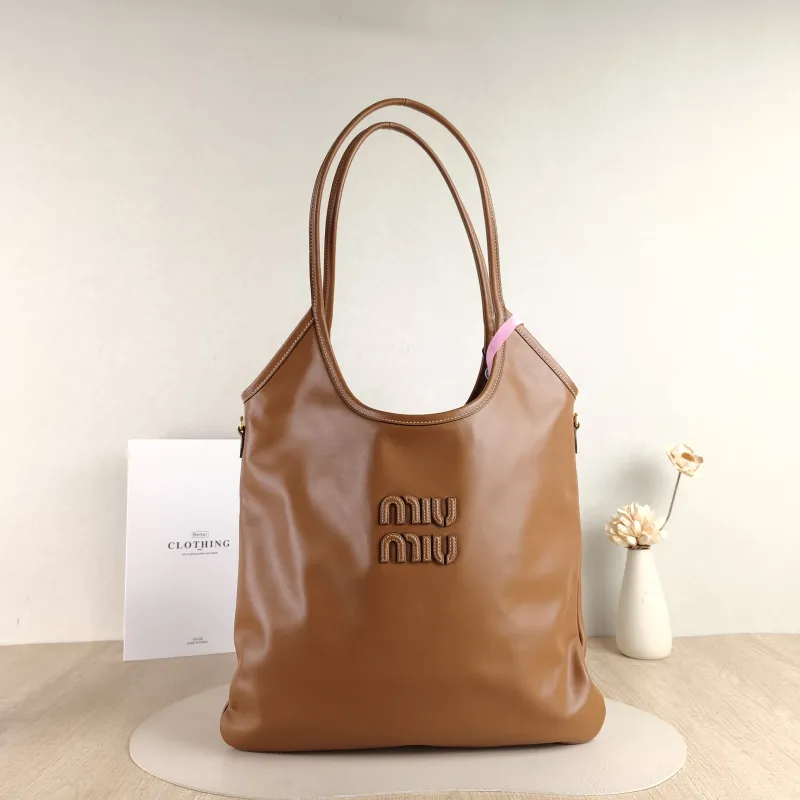 Miumiu Shoulder Bag IVY Tote Shopping Tote CC alfskin Medium 35*40