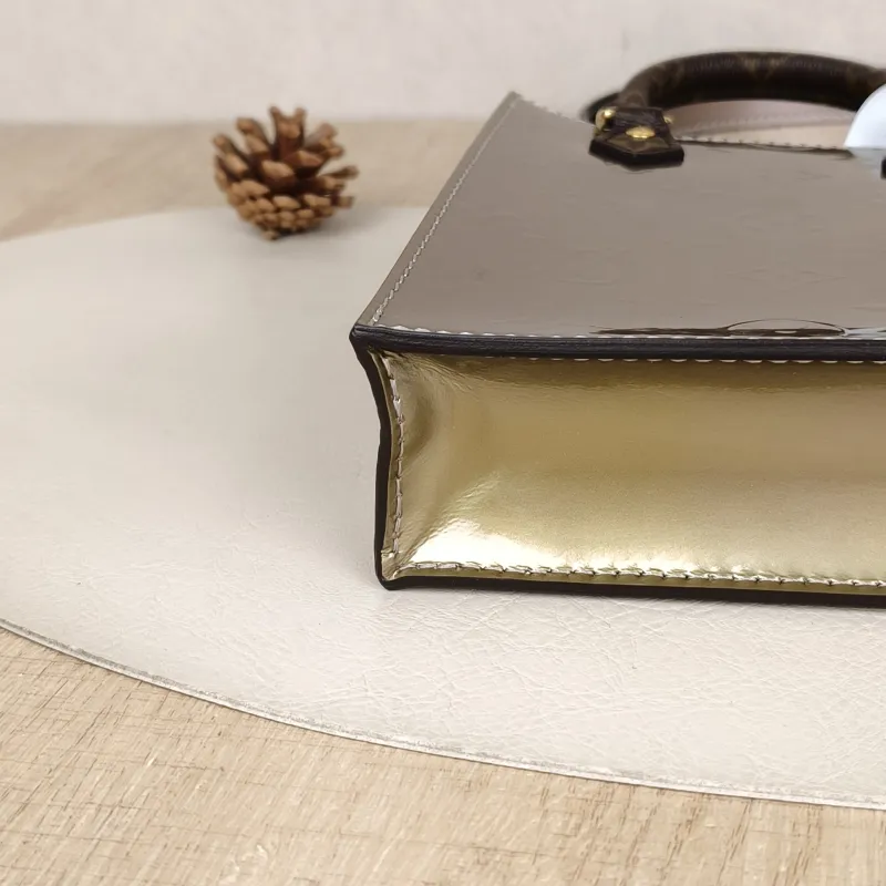 Louis Vuitton Crossbody Bag PETIT SAC PLAT Mini Silver PV Cmini14 × 5 × 17 cm — cover view 9 of 9