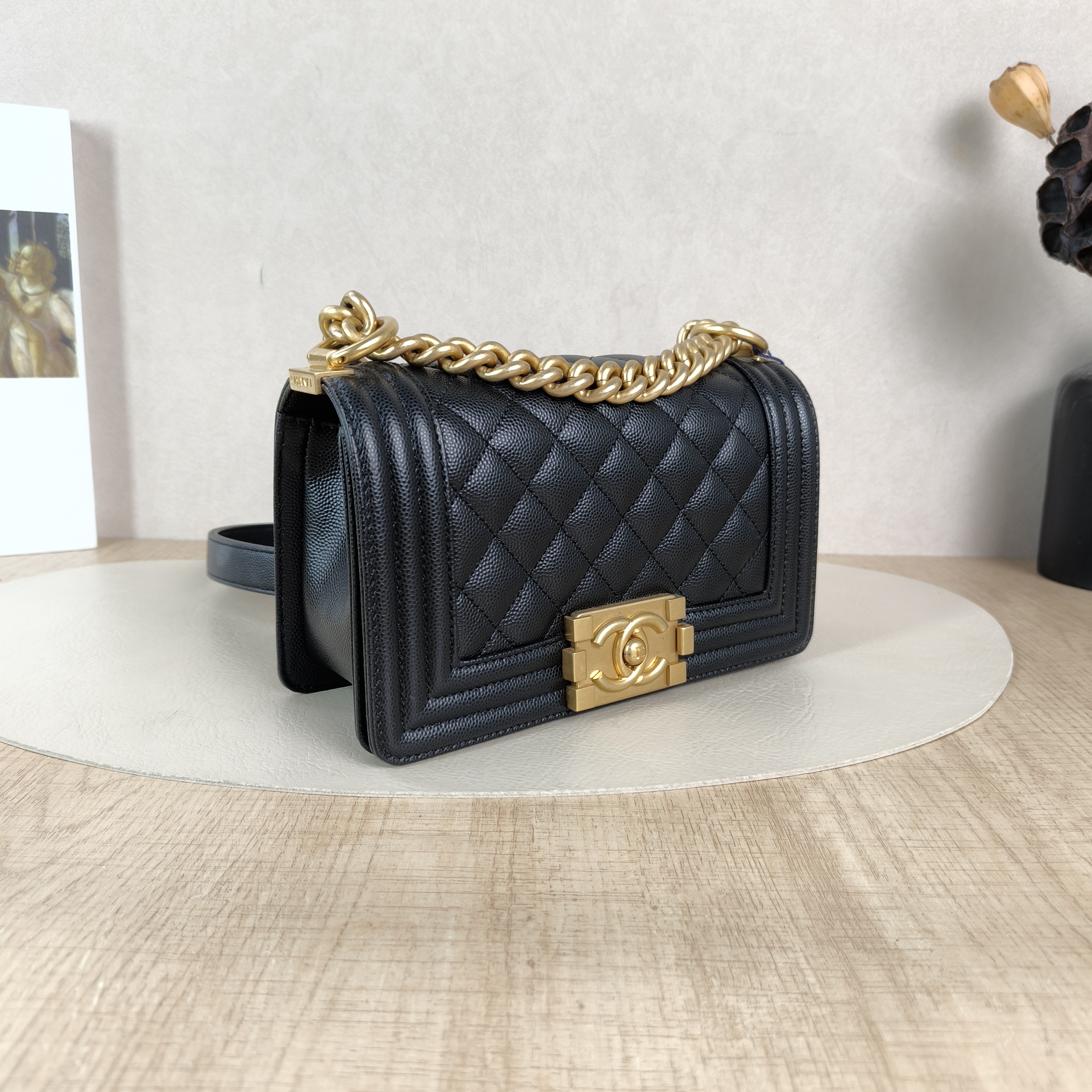 Chanel Crossbody Bag Le BoyBlack Grained Calfskin Small20.5 × 8.5 × 12 cm — cover view 5 of 5