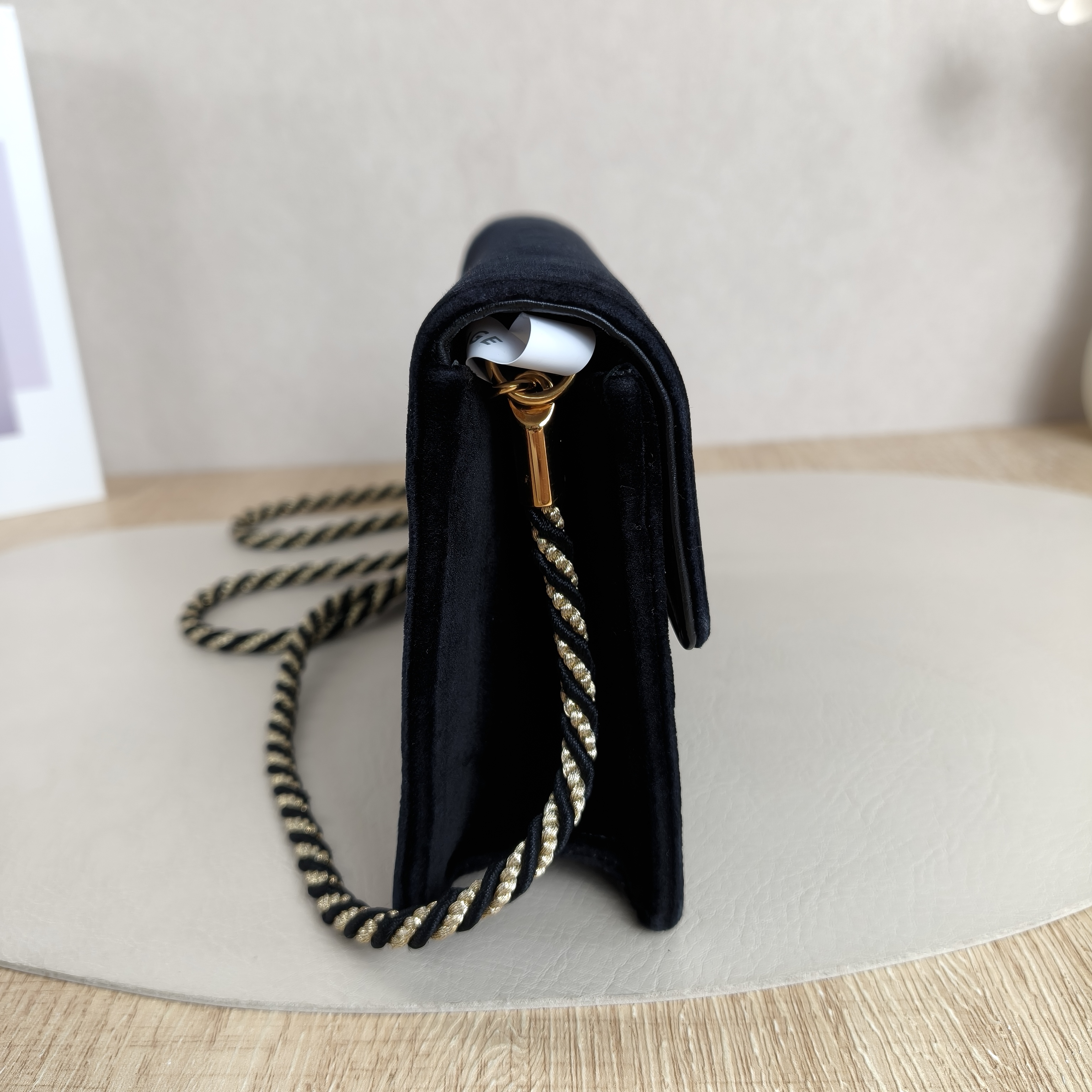 GUCCI Crossbody Bag Crossbody Bag Black Velvet One Size20 × 5 × 13 cm — cover view 7 of 10