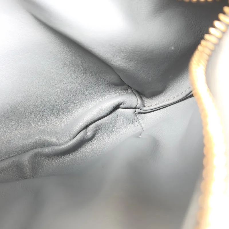Bottega Veneta Top Handle Bag Jodie Dark Grey Lambskin Mini 28 × 8 × 23 cm — detail view 7 of 8