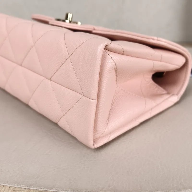 Chanel Crossbody Bag Top Handle Crossbody Bag Box Pink Calfskin One Size 19 × 8 × 12 cm — detail view 4 of 11