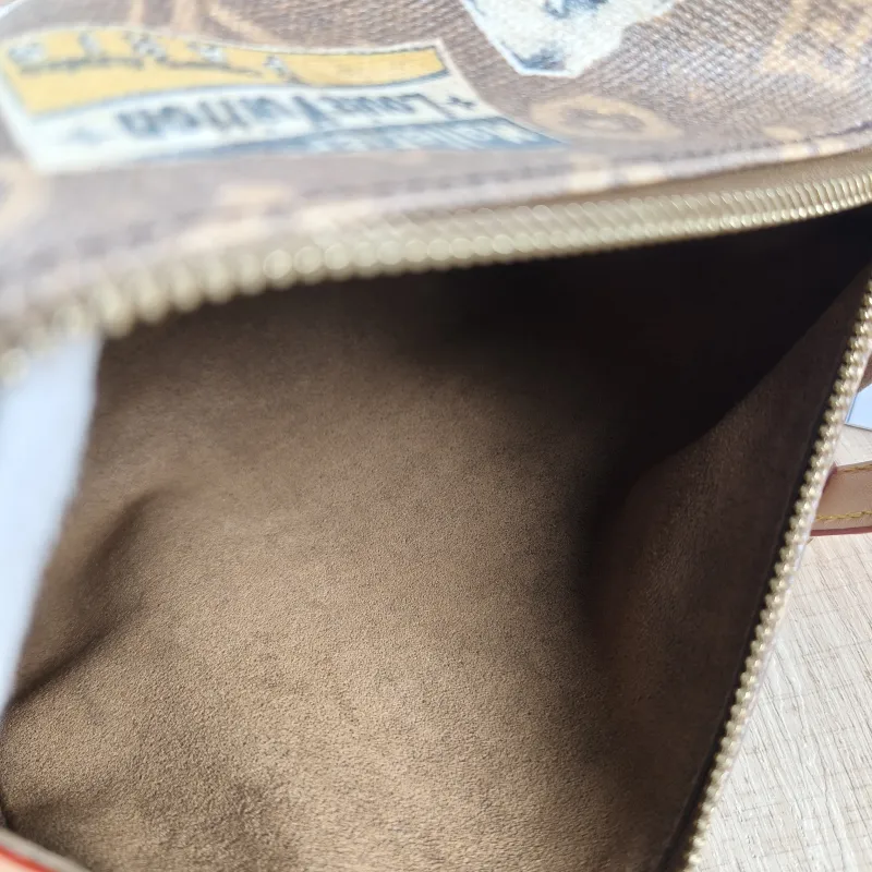 Louis Vuitton Crossbody Bag Side Trunk Box Brown Canvas Medium 23.5 × 8.5 × 16 cm — detail view 6 of 10