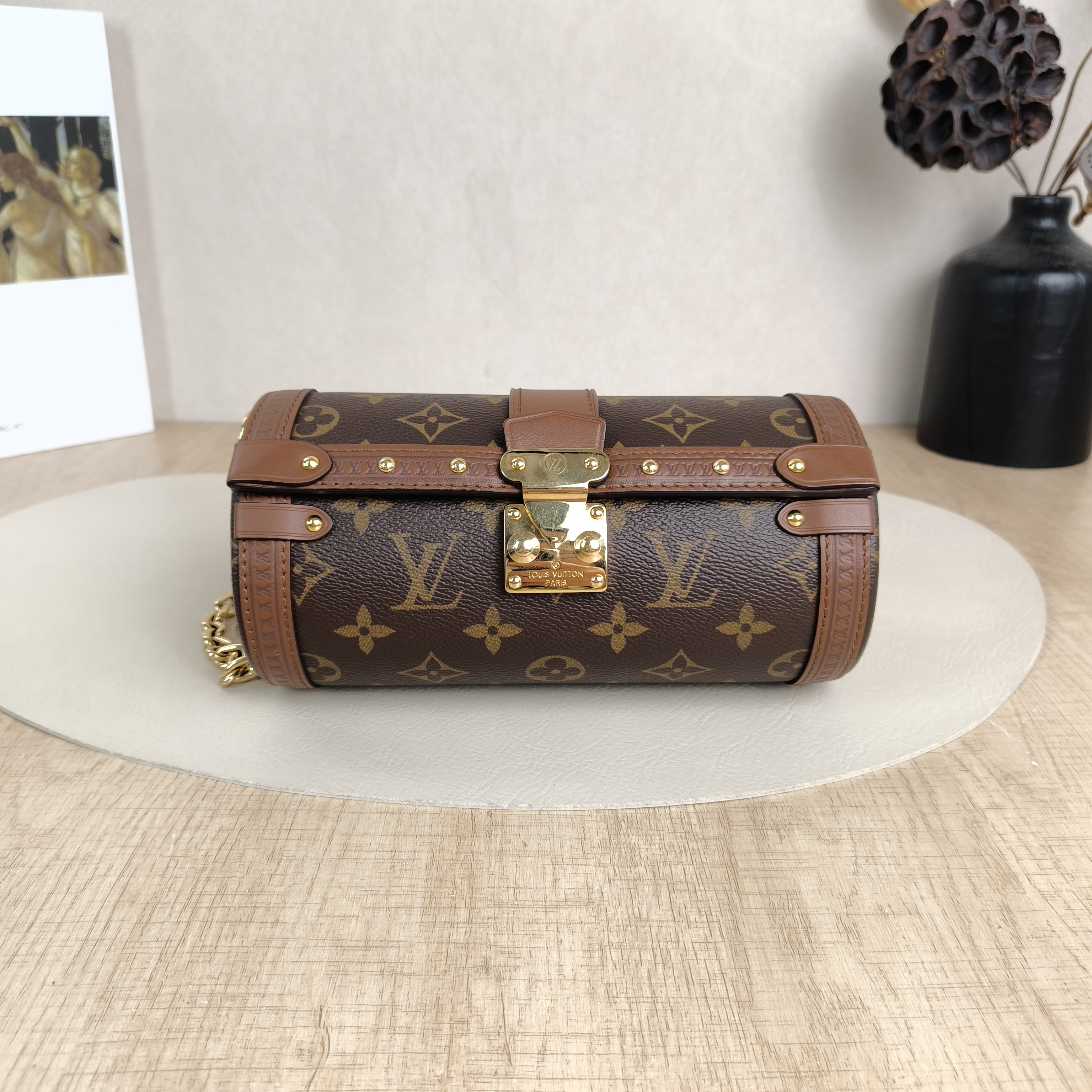 Louis Vuitton Crossbody Bag Papillon Trunk Monogram PVC Small19 × 9 × 9 cm