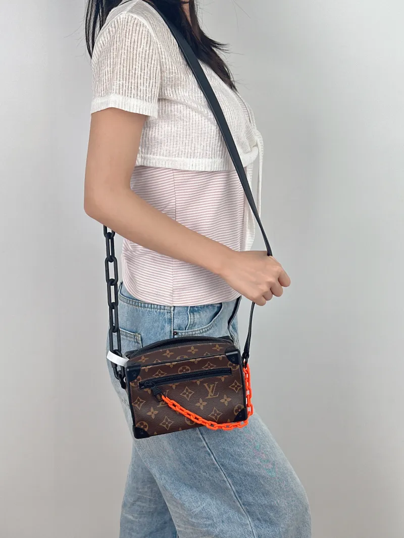 Louis Vuitton Crossbody Bag SOFT TRUNK Box Monogram PV Cmini18.5 × 8 × 13 cm — on-model view 1 of 2
