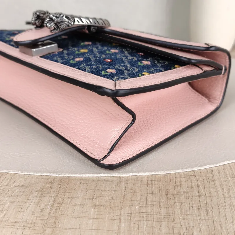 GUCCI Shoulder Bag Dionysus Embroidered Colorblock Small 25 × 7 × 13.5 cm — detail view 3 of 14