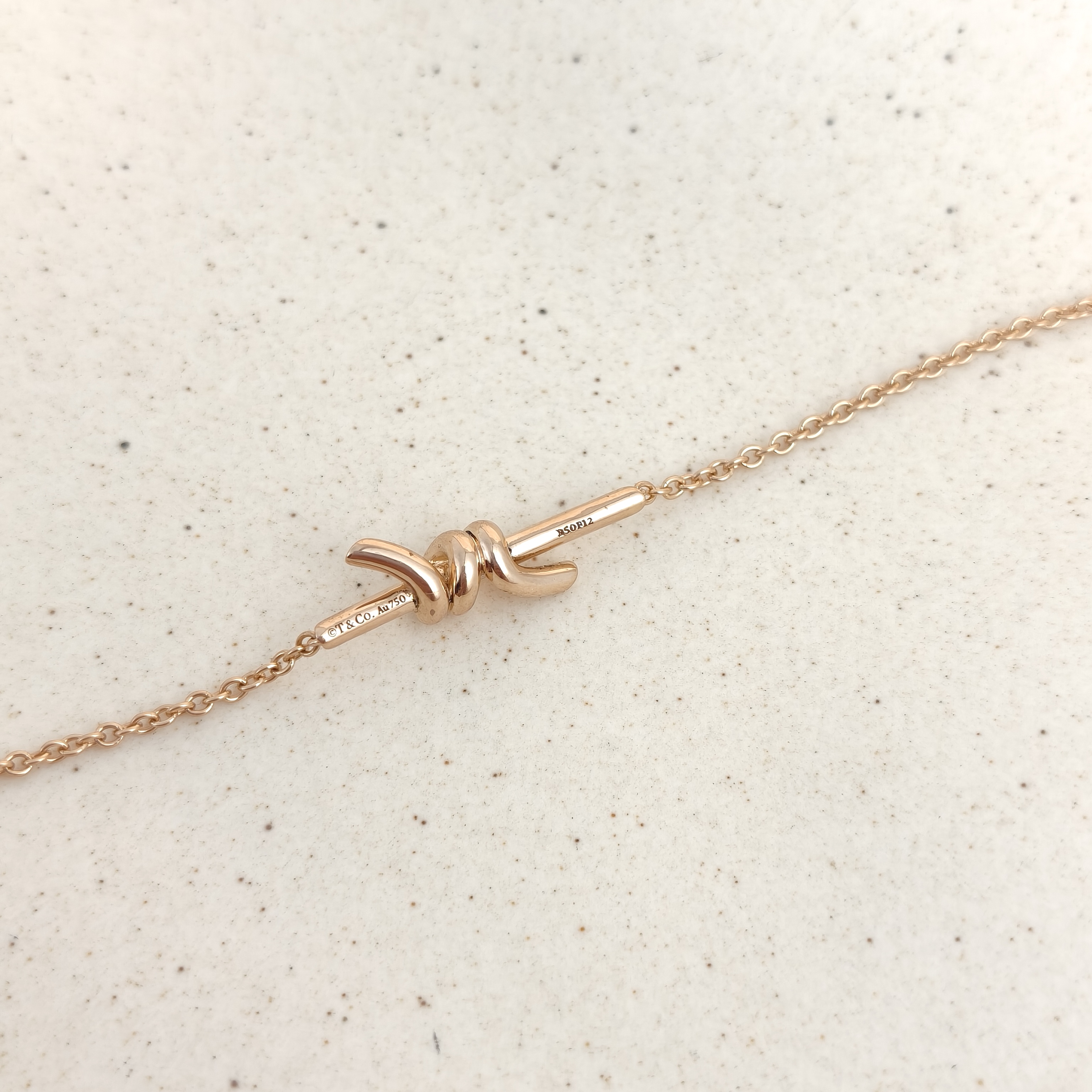 Tiffany&Co. Bracelet Knot Collection Bracelet Rose Gold 18KR ose Gold One Size16cm — cover view 8 of 8