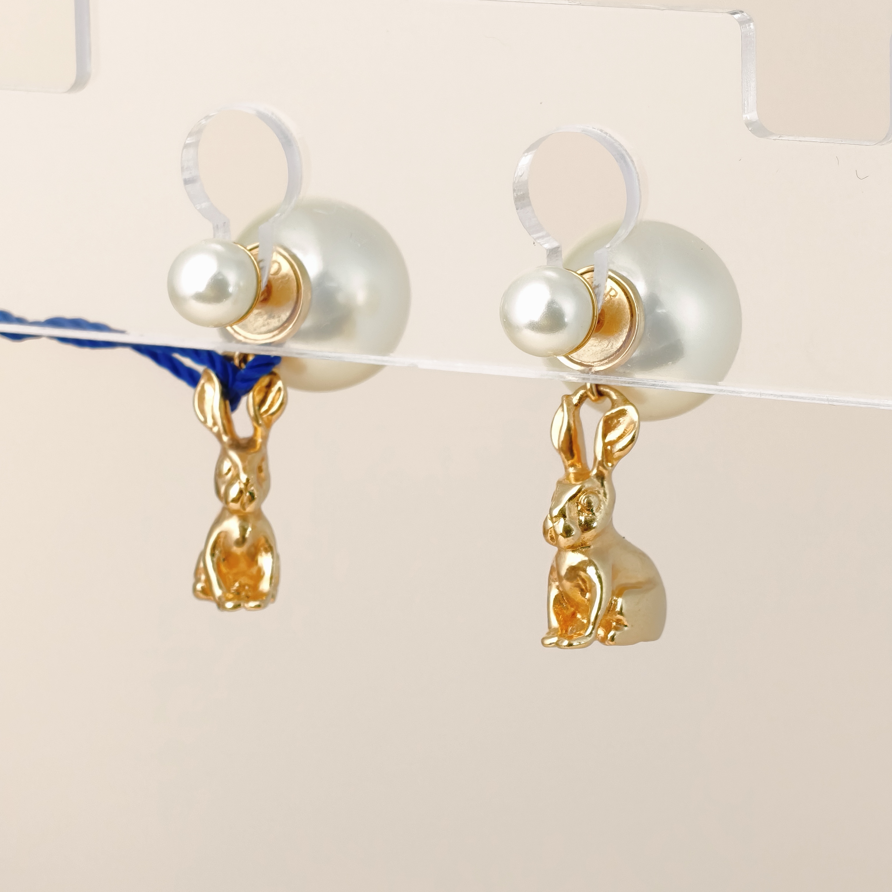 DIOR Earrings Pearl Gold Pearl One Size โ cover view 3 of 9