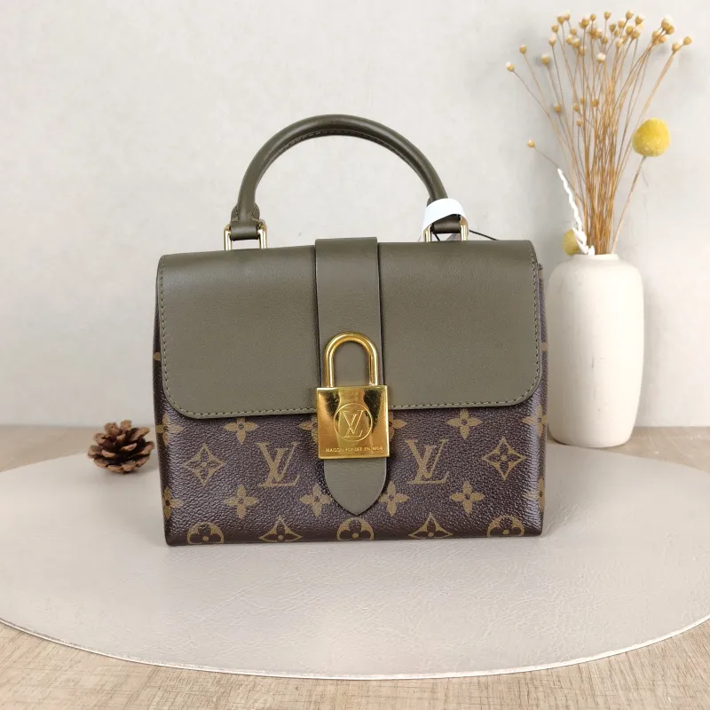 Louis Vuitton Crossbody Bag Locky BB Green PVC BB 20 × 7.5 × 16 cm