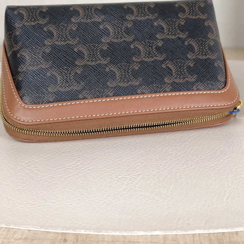CELINE Cosmetic Bag Triomphe Cosmetic Bag Monogram PVC Small14 × 8 × 9.5 cm — detail view 1 of 8
