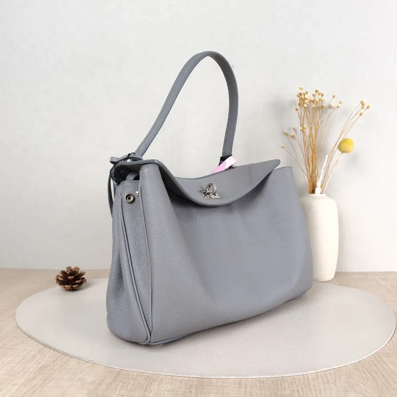 BALENCIAGA Crossbody Bag RODEO Grey Calfskin Small 27 × 10 × 20 cm — cover view 5 of 5