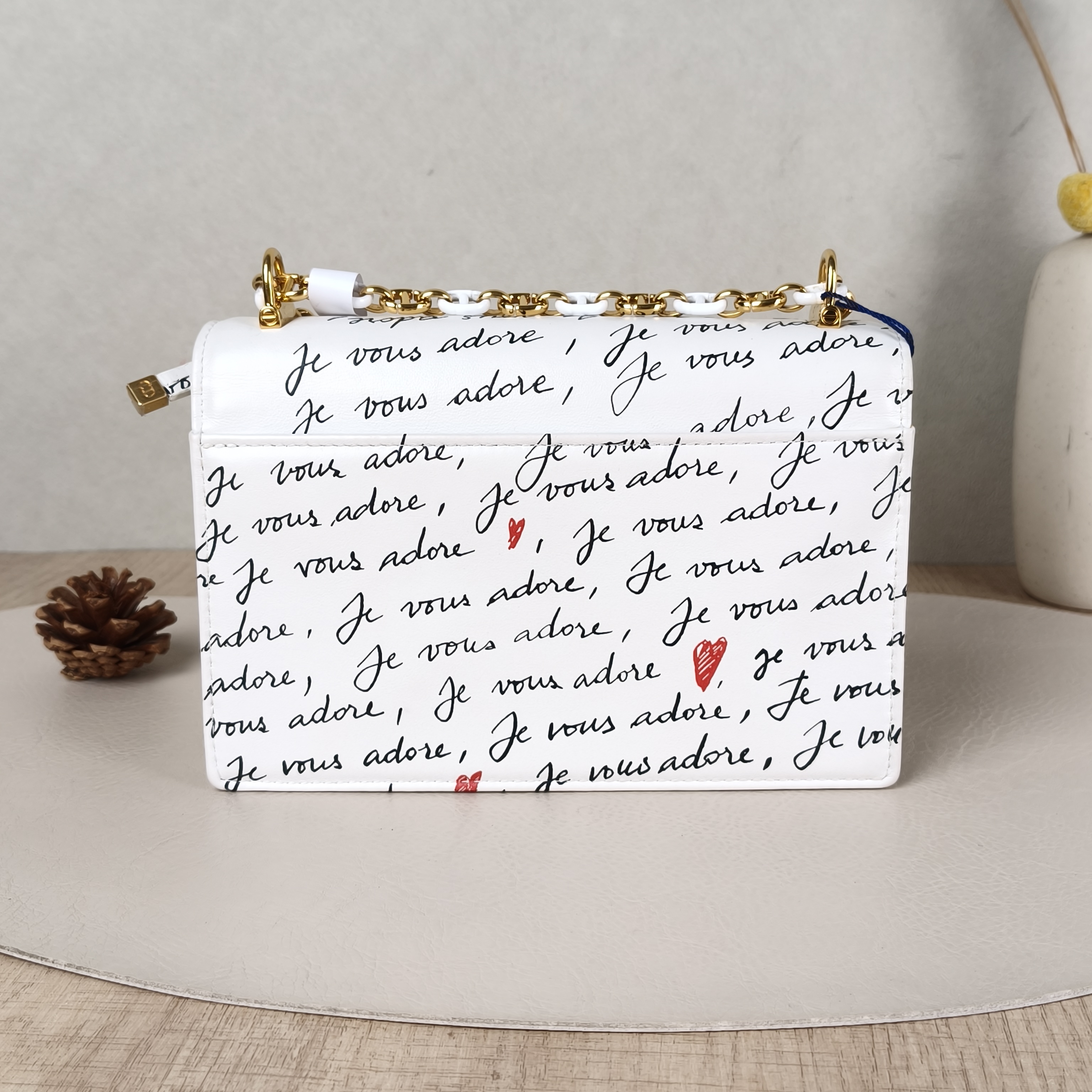DIOR Crossbody Bag Miss Caro Chain Bag White Calfskinmini18 × 5.5 × 12 cm — cover view 5 of 5